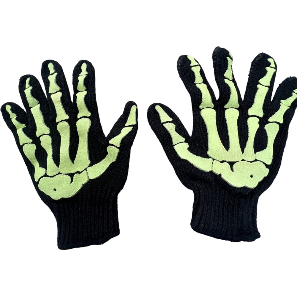 Glow in the Dark Black Work Gloves